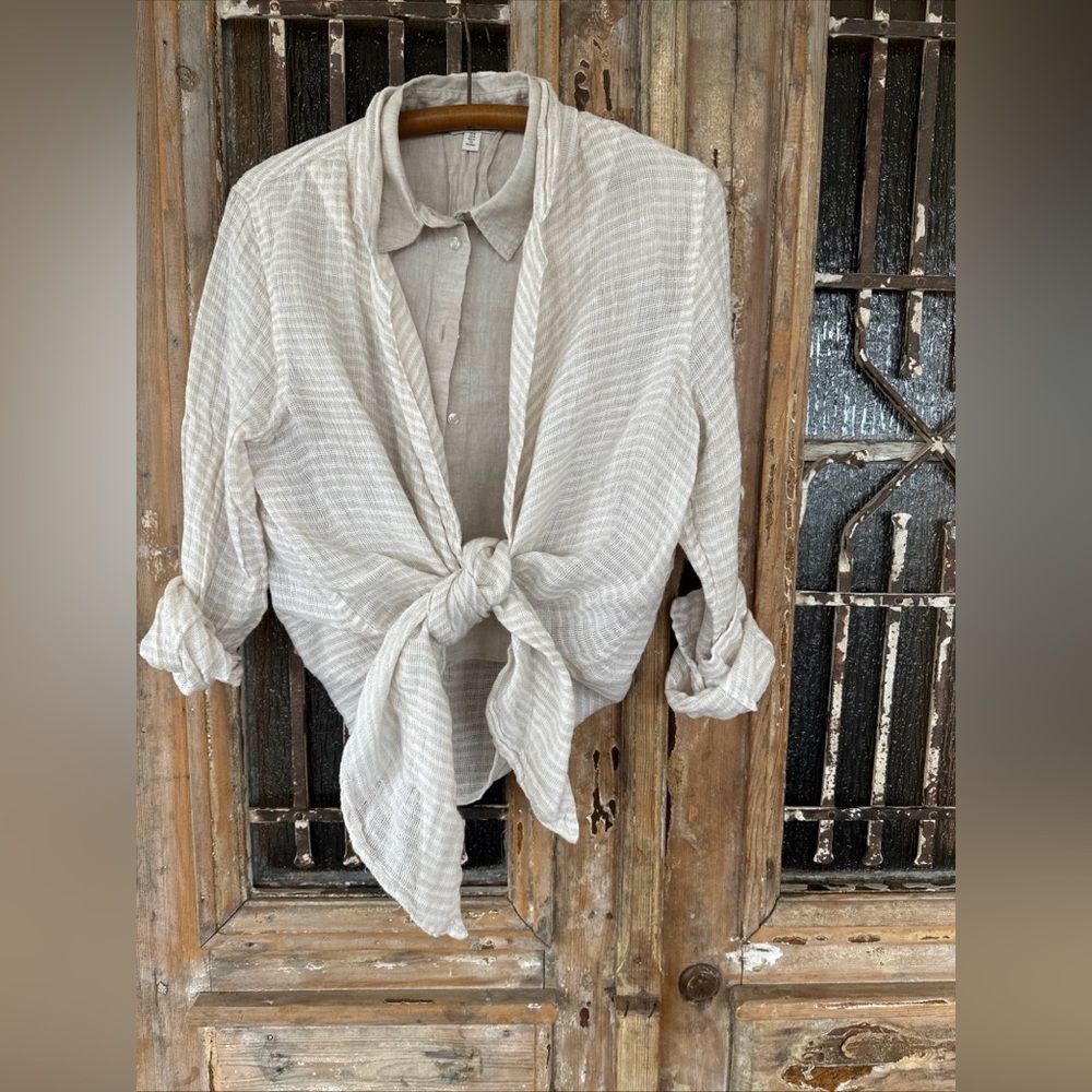 Free People CP Shades Linen Cardigan